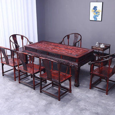 紅木茶桌圖片大全 各種款式紅木茶桌產(chǎn)品圖欣賞【15圖